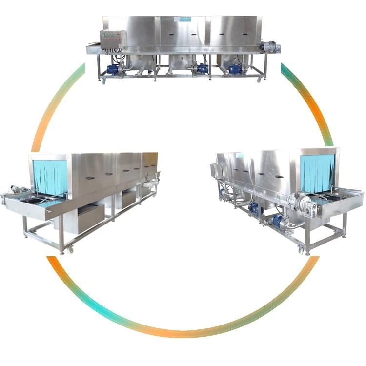 Industrial Cleaning Machinery Pass-Through Trays Washing Machine Crates