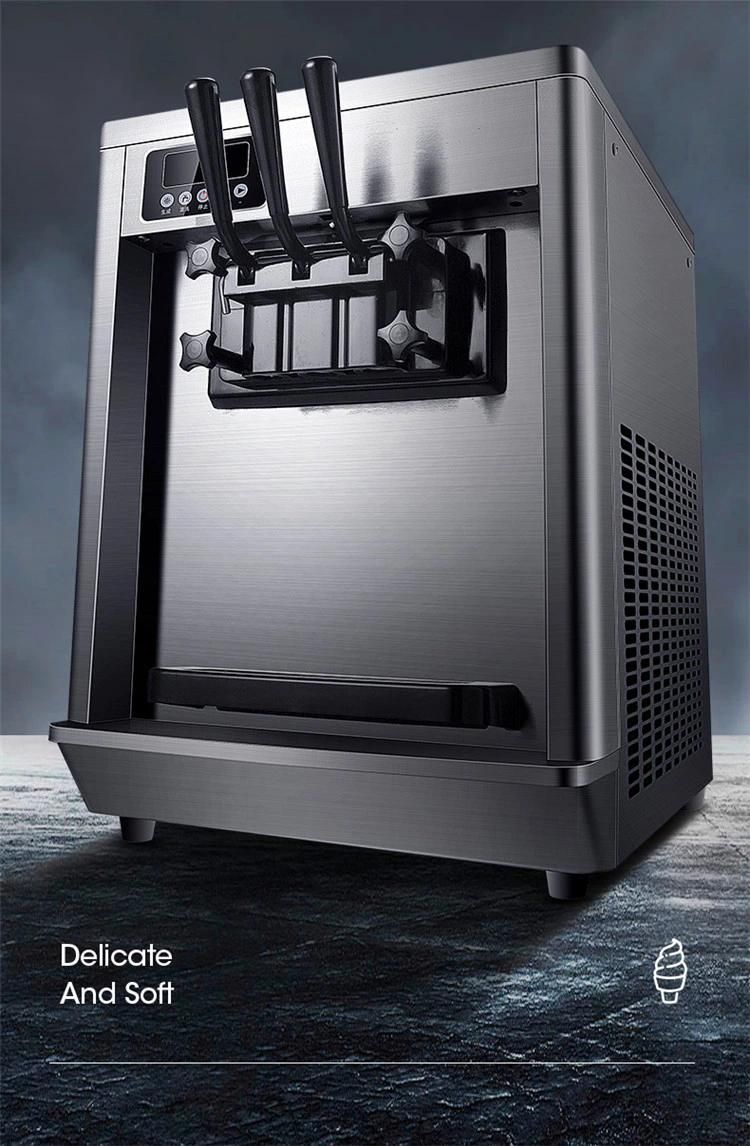 Commercial 3 Flavor Soft Serve Ice Cream Machine