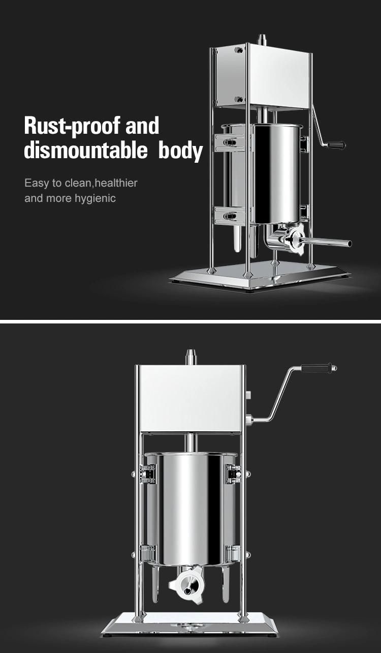 3L 5L 7L Stainless Steel Vertical Manual Sausage Stuffer