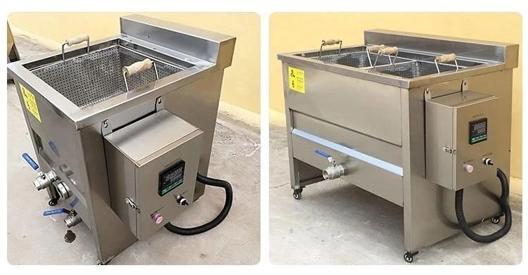 Gas Heated Plantain Potato Chips Donut Deep Fryer