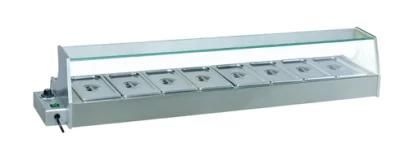Stainless Steel Warming Food Showcase, Hot Food Warmer Showcase (TZR1200)