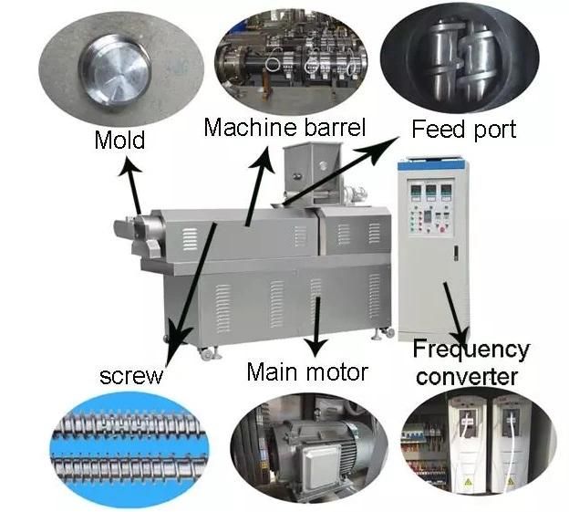 Fried Doritos Tortilla Corn Chips Processing Line Snack Extruder Machine