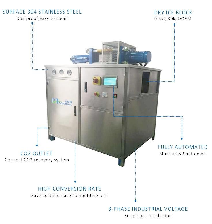 Semi-Automatic Dry Ice Reformer/Dry Ice Slices Making Machine