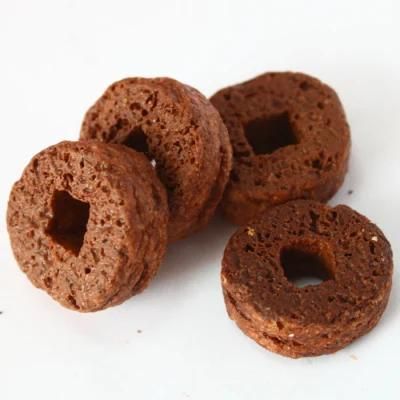 Rich Chocolate Sponge Crunch Ring Puff Snakc
