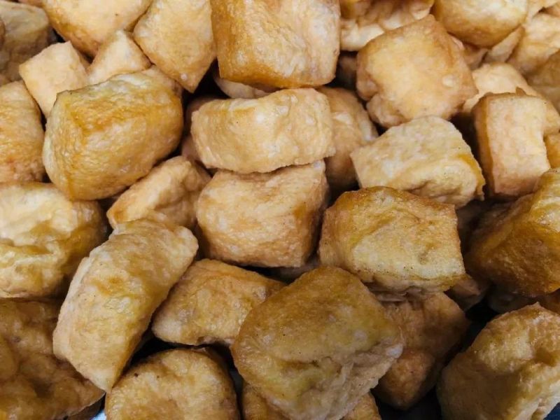 Continuous Mesh Belt Conveyor Tofu and Beancurd Frying Machine