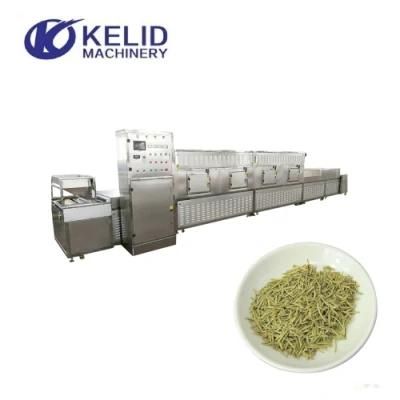 Industrial Tunnel Green Black Tea Powder Microwave Drying and Sterilization Machine