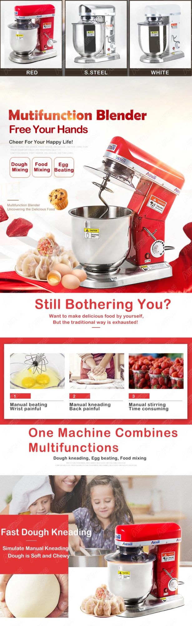 B10s Kitchen Stand Mixer Electric Plantary Food Mixer Stainless Steel 10 Liters with Dough Hook