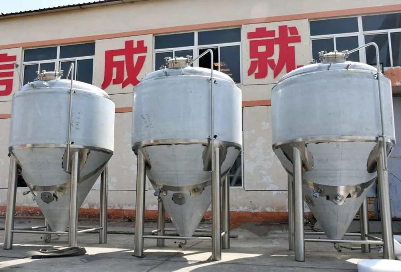 4000L Top Manway Craft Beer Fermentation Tank Cooling Fermenter