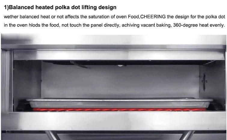 Hot Sale Single Three-Layers Gas Oven for Pizza