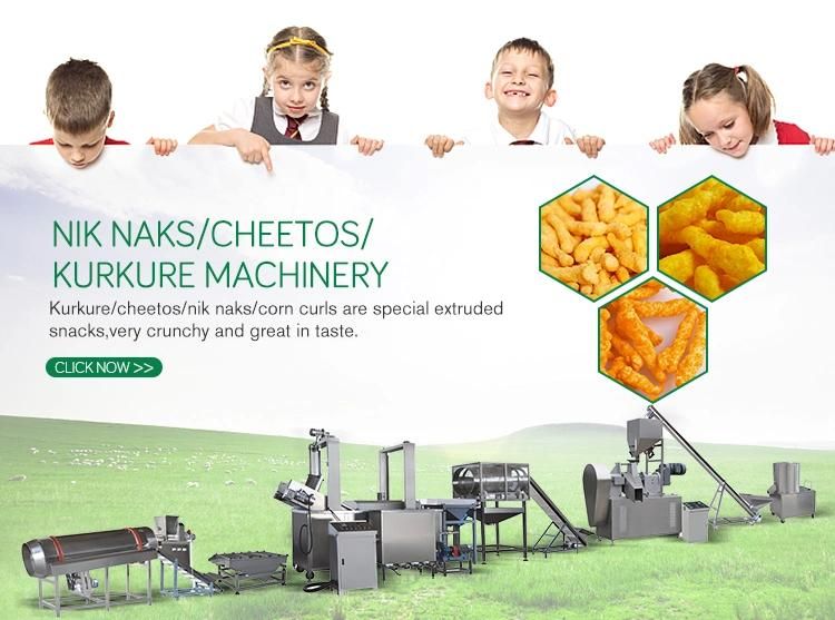 Automatic Puff Chips Kurkure Cheetos Nik Naks Making Machines Price