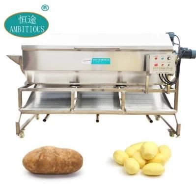 Automatic Large Capacity Potato Taro Washing Peeling Machine