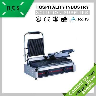 Stainless Steel 4 Heating Element Electric Contact Grill