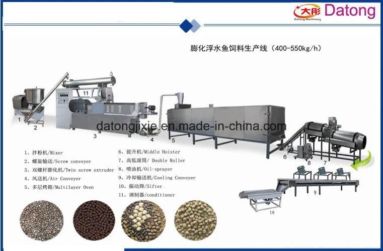 500kg/H Dog Cat Fish Pet Food Extruder Making Machine