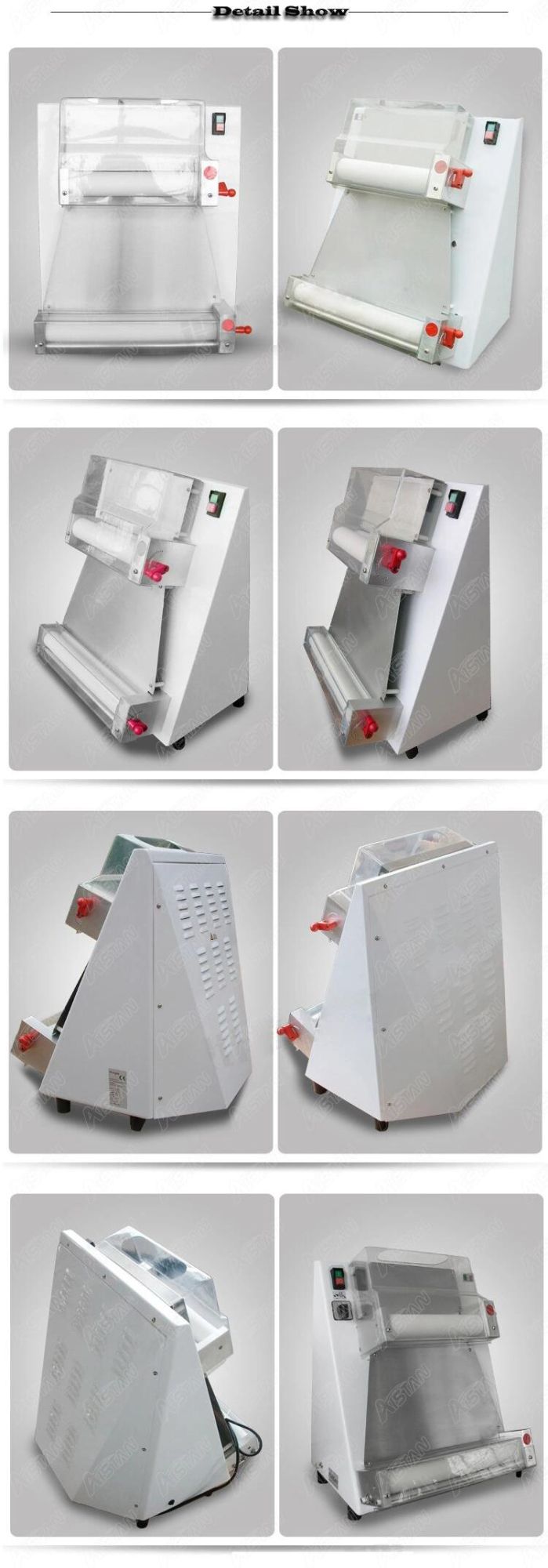 Dr3V Stainless Steel Electric Pizza Dough Roller Rolling Machine Presser Sheeter for Kitchen Equipment