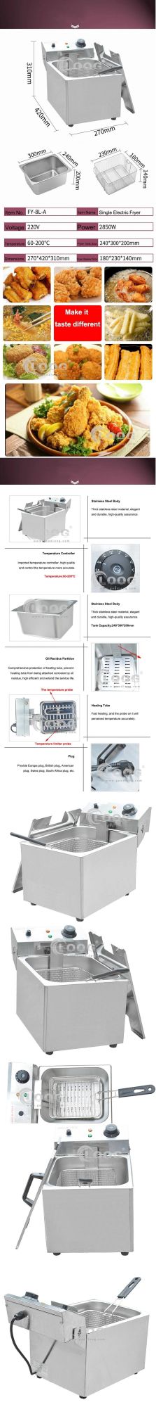 Goodloog Kitchen Equipment Commercial Deep Fryer Good Sales Electric Fryer Machine Chicken Fryer Professional Deep Fryer for Sales