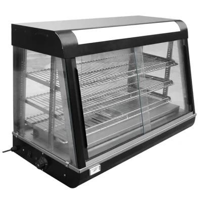 Curved Glass Display Food Warming Showcase Electric Food Warmer / Food Warming Showcase ...