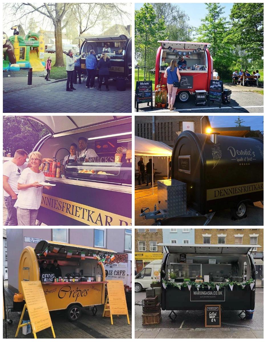 Cheap New Remorque Food Truck, Fried Ice Cream Cart Thailand Fry Ice Cream Machine