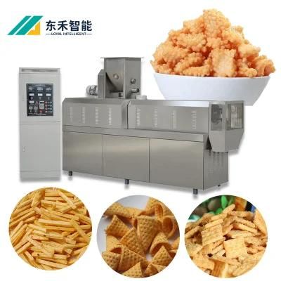 Bugles Snack Food Process Line Rice Flour Salad Processing Machine Fried Flour Chips ...