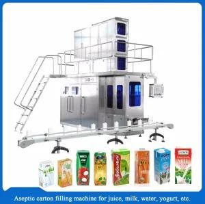 Uht Sterilizer Flavoured Juice Milk Water Aseptic Filling Machine Automatic Packing ...