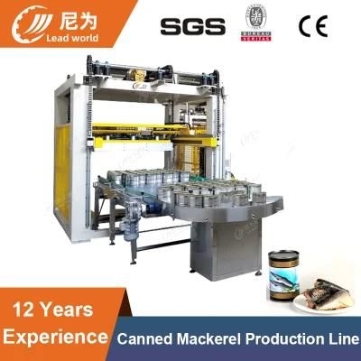Canned Mackerel Production Line Fish Canning Equipment