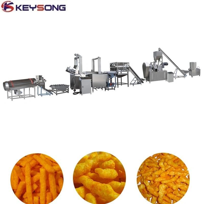 Automatic Cheetos Extruder Kurkure Puff Snacks Making Machine