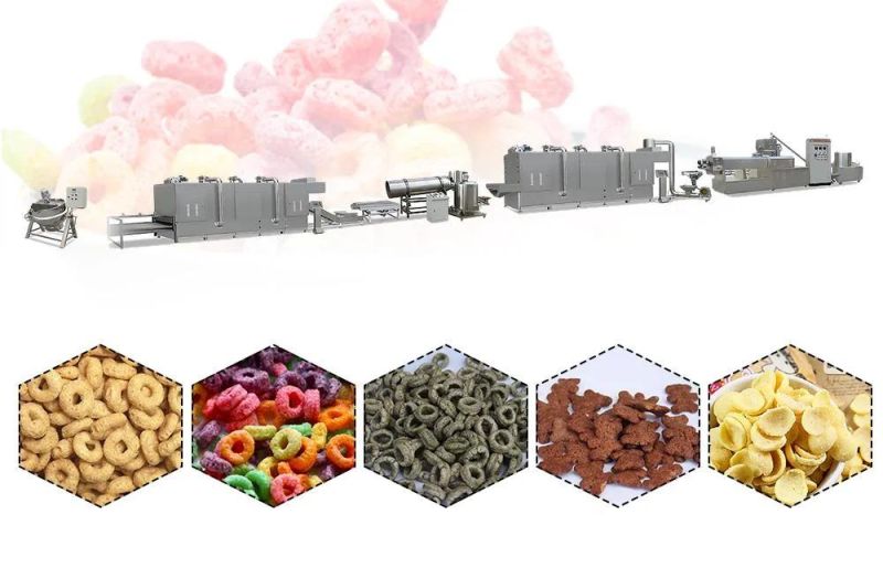 Stainless Steel Choco Flakes Making Machine Bran Flakes Machine