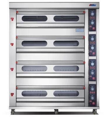 Commercial Kitchen 4 Deck 16 Trays Gas Oven for Restaurant Baking Equipment Bread Oven ...
