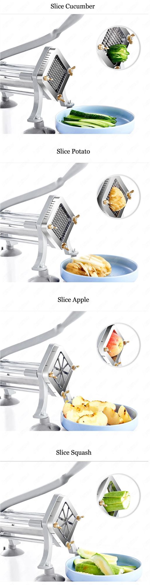 St1s Commercial Vegetable Cutting Machine Home Use Onion Potato Cucumber Cutting Chipper Machine