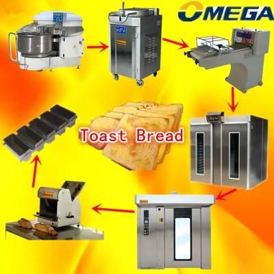 Full Automatic Complete Set Loaf Bread Production Line in Baking Equipment