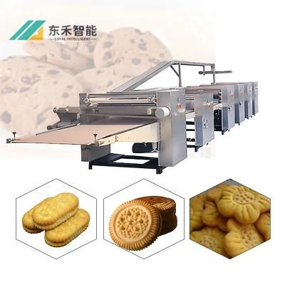 Soft and Hard Biscuit Processing Line Sandwiching Biscuit Making Machine Biscuit Making ...
