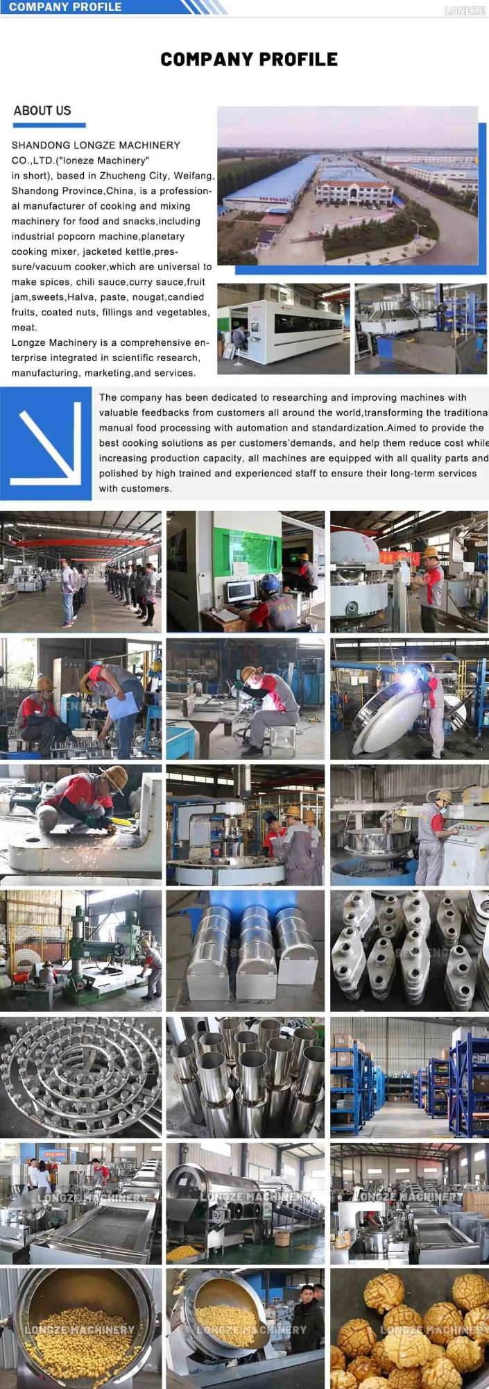China Best Fully Automatic Industrial Commercial Large Caramel Cheese Flavored Ball Shape Gas Electric Induction Heating Popcorn Making Machine Price