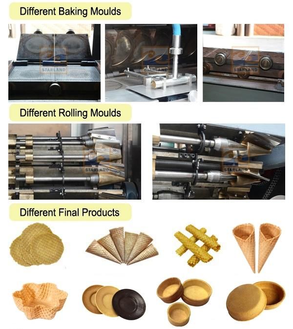 Ice Cream Cone Wafer Biscuit Making Machine Production Line