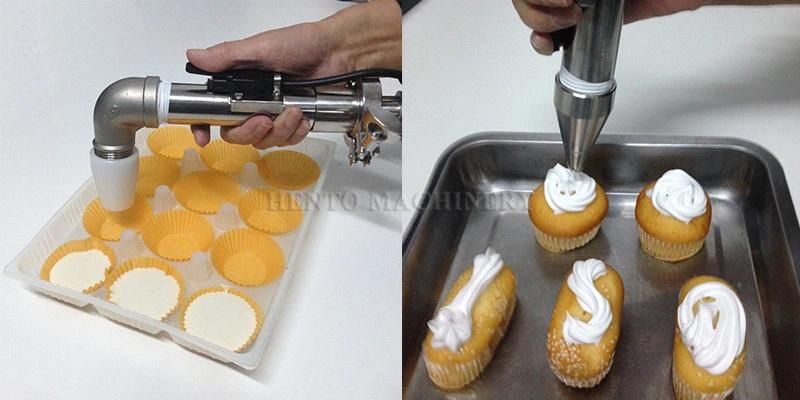 High Efficiency Puff Cream Filling Machine / Donut Ice Cream Filling Machine / Chocolate Cream Filling Machine