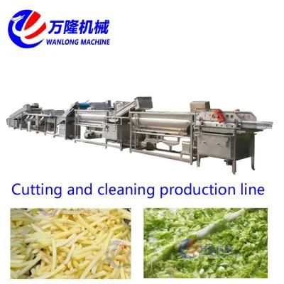Automatic Vegetable Fruit Lettuce Cabbage Vortex Cutting Washing Disinfection Machine ...