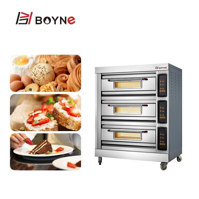Bakery Used Double Deck Two Trays Electric Oven