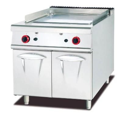 Gas Griddle with Cabinet (2/3 Flat &amp; 1/3 Grooved)