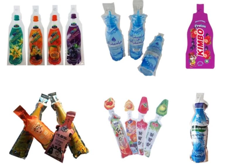 Mineral Water Ice Popsicle Shape Pouch Filling and Sealing Machine