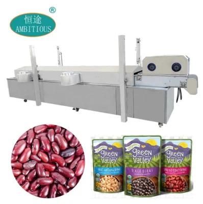 White Red Green Beans Pre-Cooking Blanching Blancher Sterilization Machine