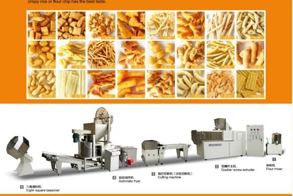 Frying Snacks Food Pellet Chips Bugles Chips Food Machine