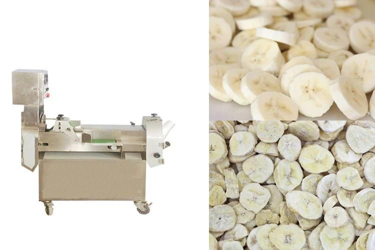 Fruit Root Vegetable Dicing Cutting Machinery Banana Slicing Machine