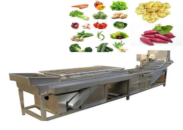 China Manufacturer Supply Vegetable Fruit Air Bubble Washing Machine