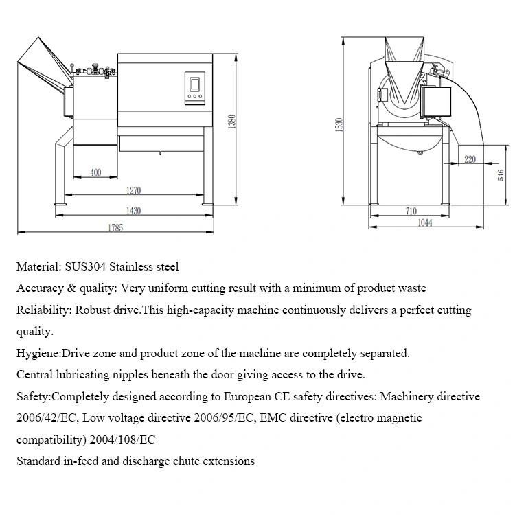 Professional Full Automatic Frozen Meat Cutting Machine