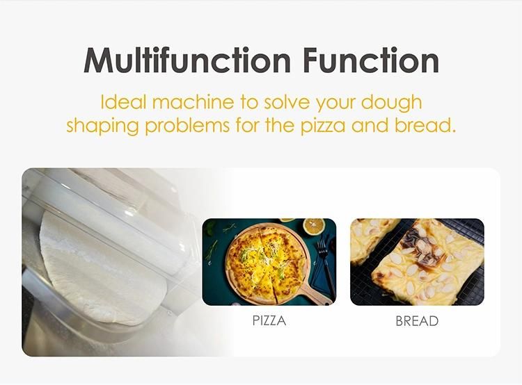 Electric Stainless Croissant Pizza Dough Sheeter 18 Inch Pressing Machine Automatic Pizza Dough Roller Pizza Machine