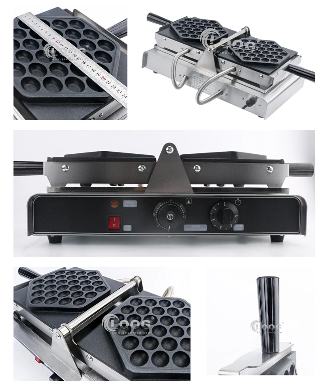 Goodloog Commercial Egg Puff Maker QQ Egg Waffle Machine Stainless Steel Egg Waffle Maker 110V 220V Hongkong Bubble Egg Cake Maker