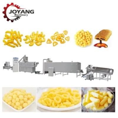 Commercial Stick Ball Flower Shape Corn Rice Snacks Production Line