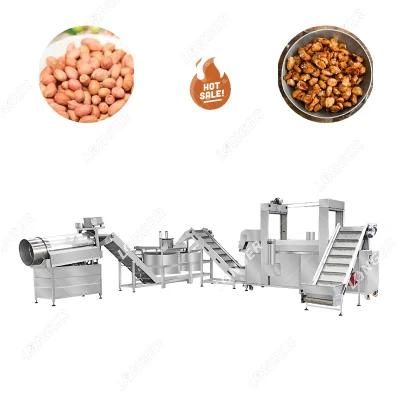Longer Fried Mixed Nut Making Line Cylindrical Peanut Bohemia Nut Frying Machine