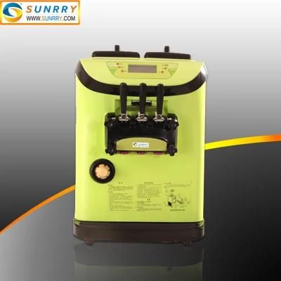 3 Flavors Table Type Soft Serve Ice Cream Making Machine