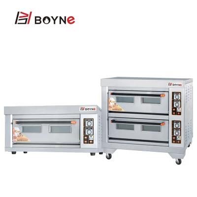 Bakery Equipment Layered Temperature Controlled One Deck Two Trays Oven