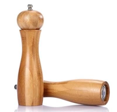 Bamboo Pepper Mill Big Pepper Grinder Ceramic Grinder Bamboo Spice Chamber&#160;