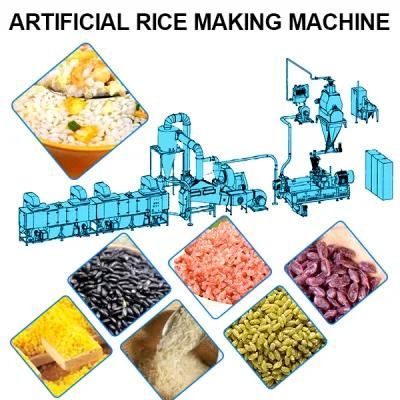 Extrusion Artificial Rice Machine/Twin Screw Extrusion Fortified Rice Production Line